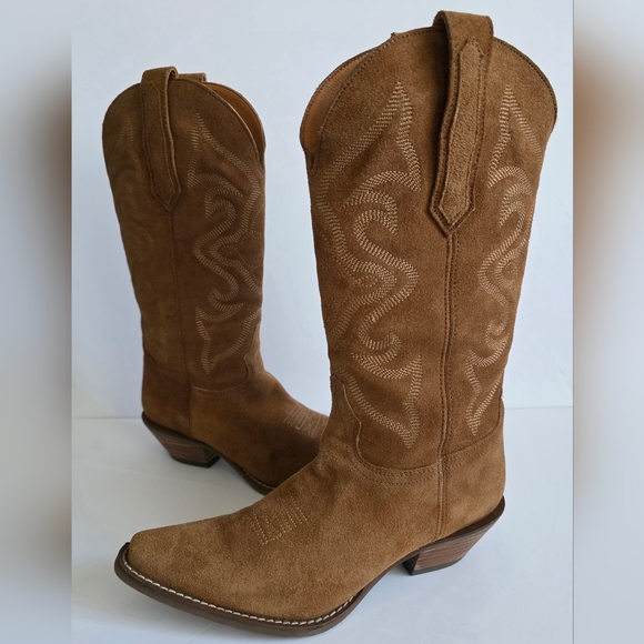 dingo Shoes - Dingo Out West Women's Suede Cowgirl Boots